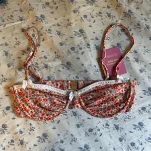 Strawberry Milk Mob Sicily Bikini Top Size S NWT